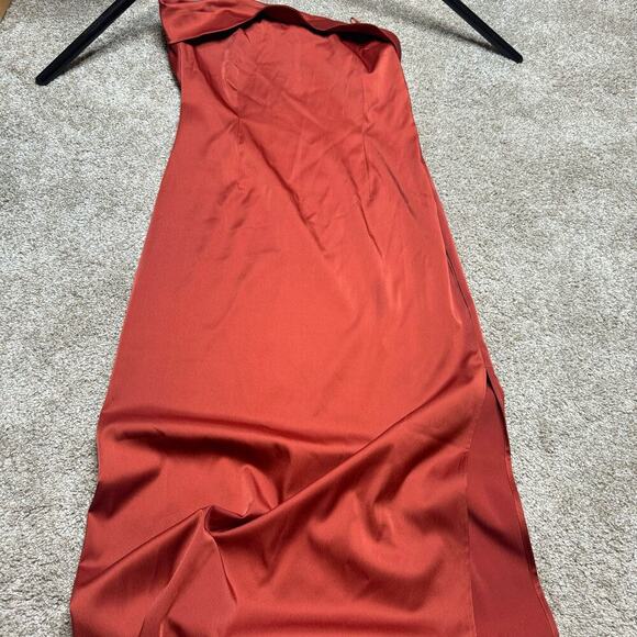 By Anthropologie Strapless Cowl-Back Midi Dress NWT - Picture 2 of 5